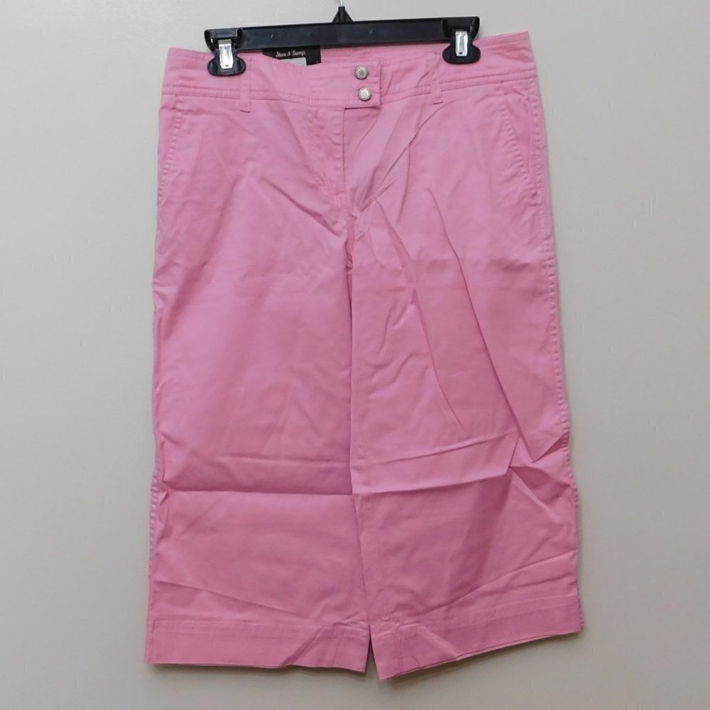 Steve & Barry's Pink Low Rise Stretch Capri Pants